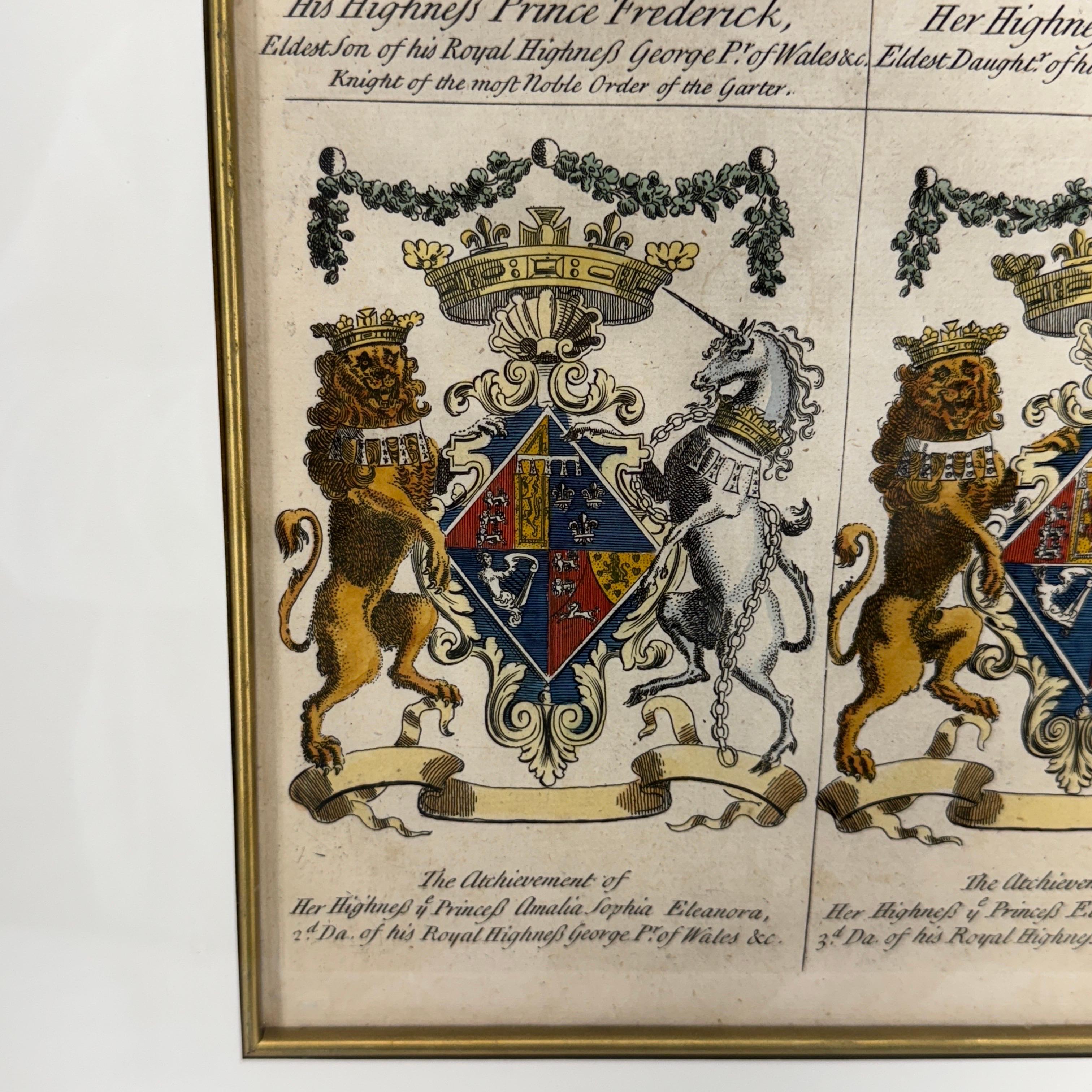 Escudo de Armas Inglés Impresión artística de Joseph Edmondson Marco de pan de oro en venta 7