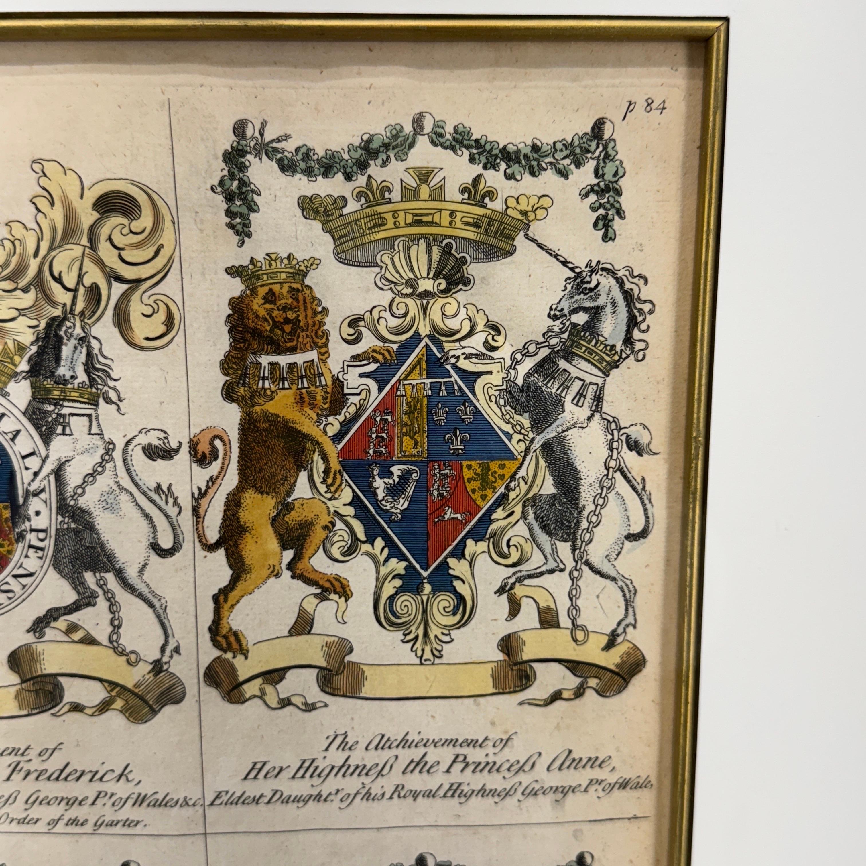 Escudo de Armas Inglés Impresión artística de Joseph Edmondson Marco de pan de oro en venta 6