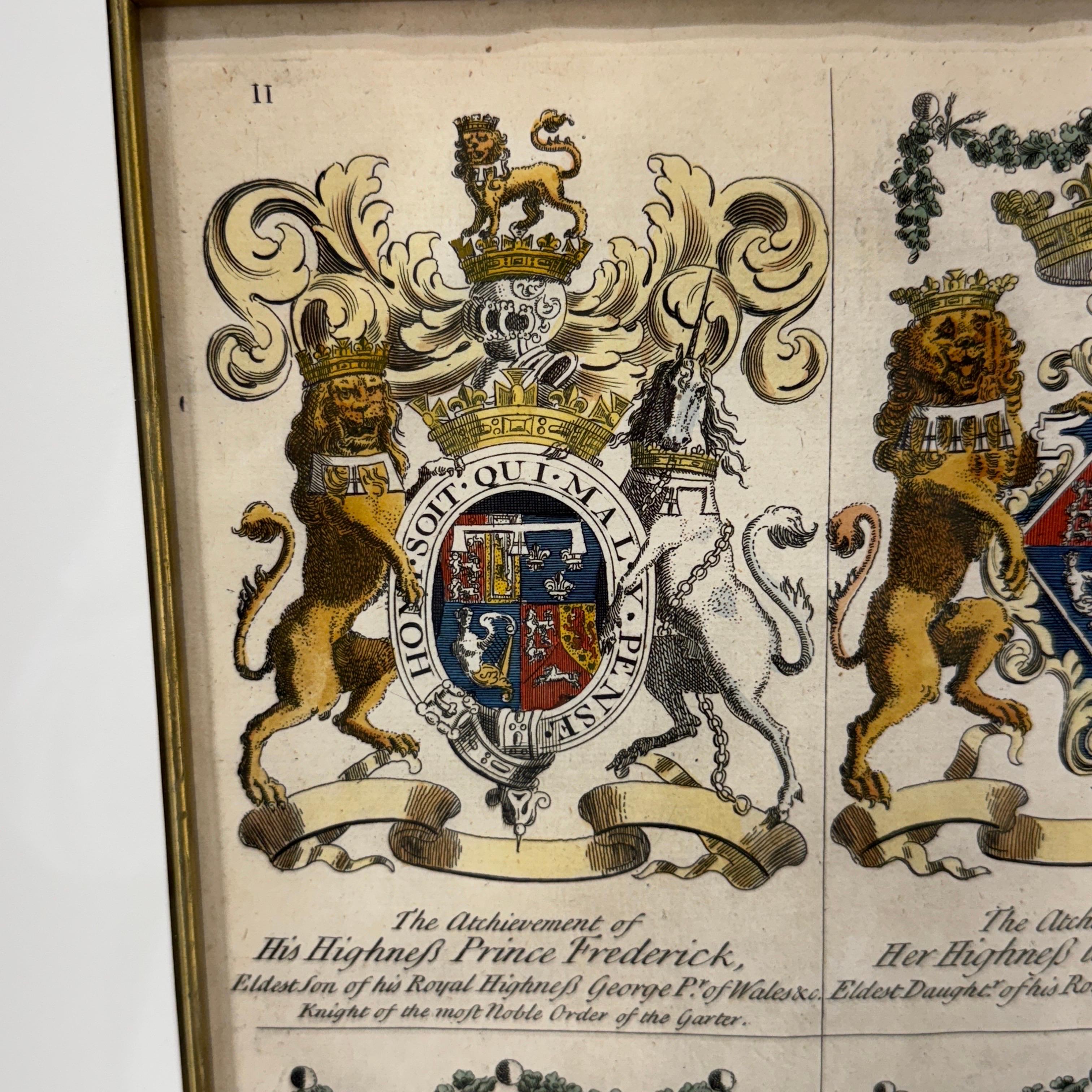 Escudo de Armas Inglés Impresión artística de Joseph Edmondson Marco de pan de oro en venta 8