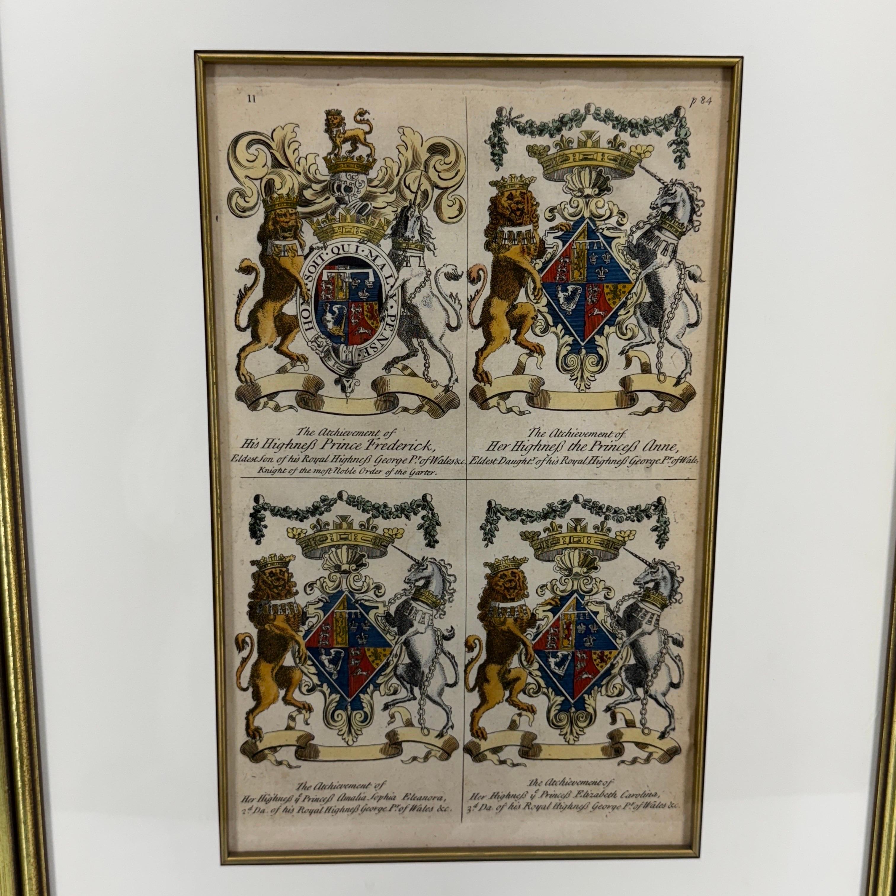 Escudo de Armas Inglés Impresión artística de Joseph Edmondson Marco de pan de oro en venta 9