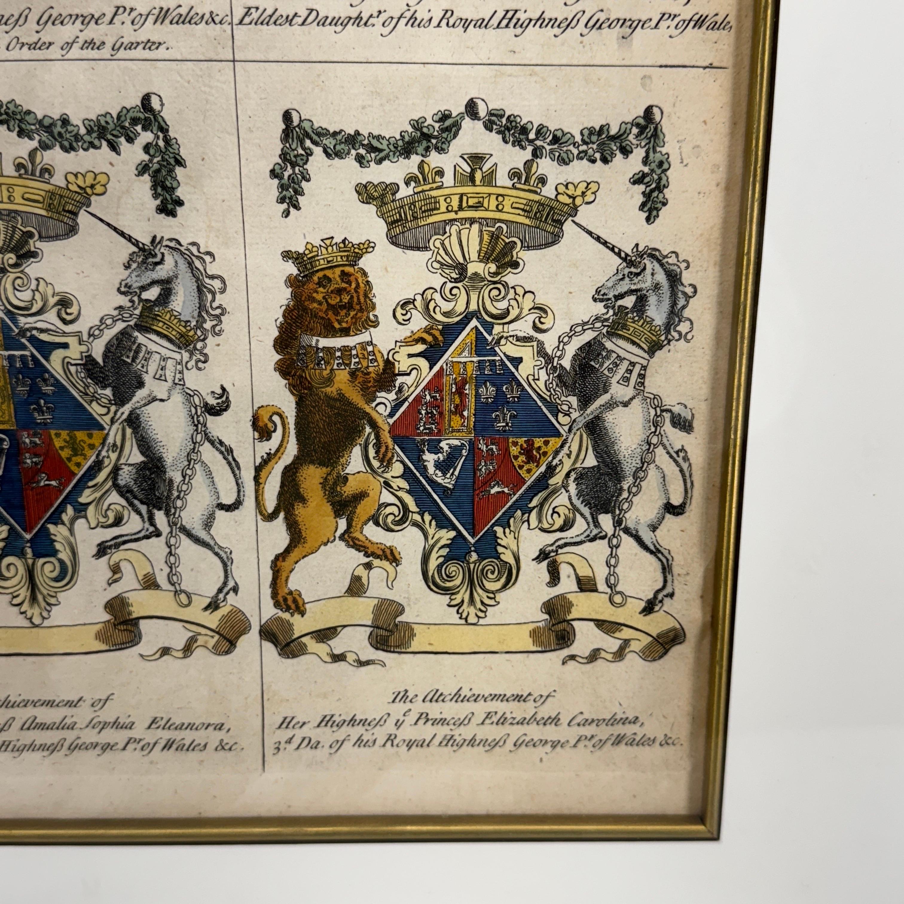 Escudo de Armas Inglés Impresión artística de Joseph Edmondson Marco de pan de oro en venta 10