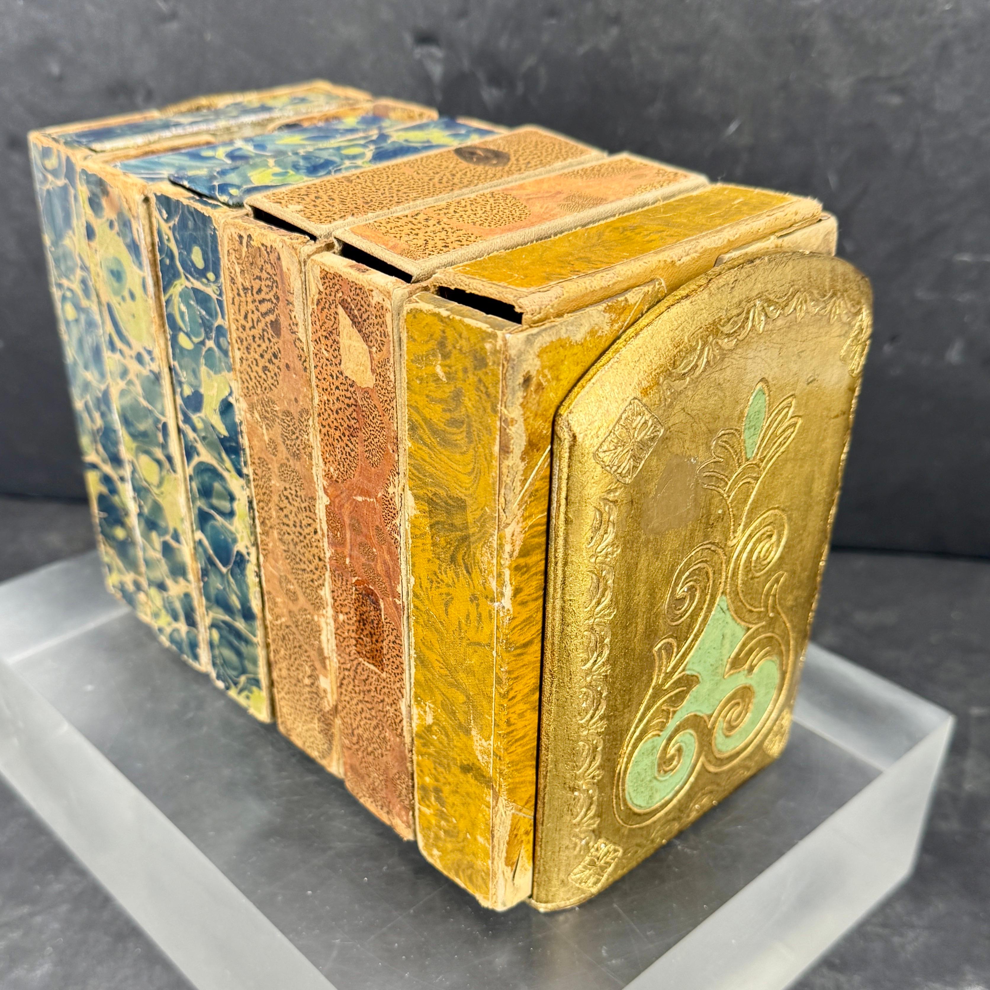 Pair of Italian Florentine Gold Gilt Wood Bookends Mid-Century Modern For Sale 10