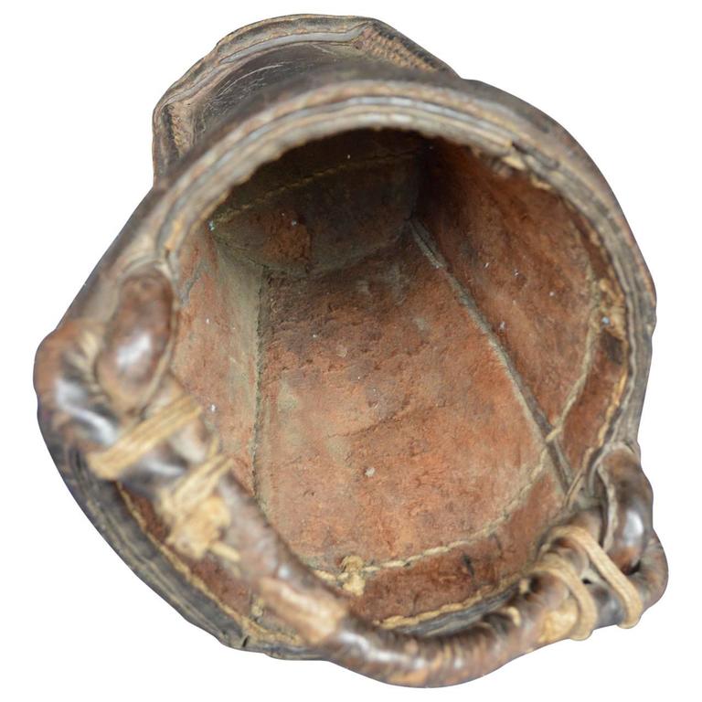 German 19th Century Leather Fire Bucket Dated 1846 at 1stDibs