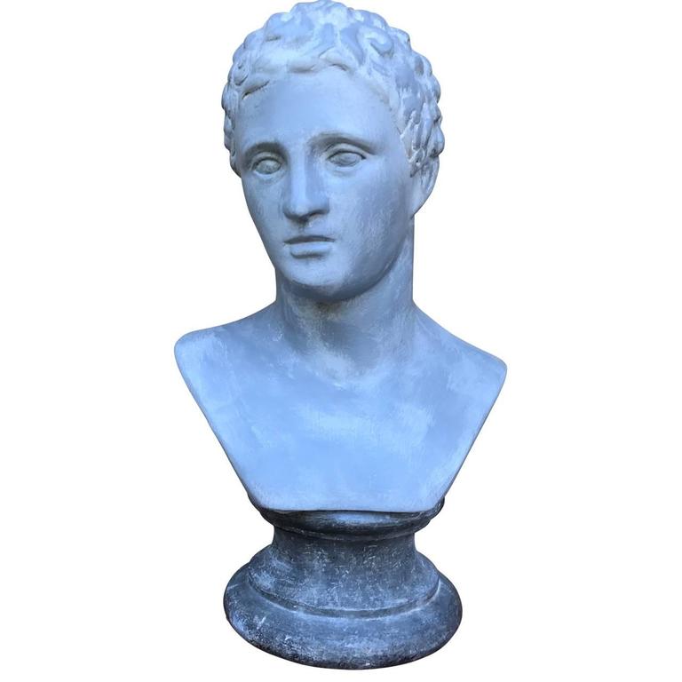 19th Century Wooden Bust For Sale at 1stdibs