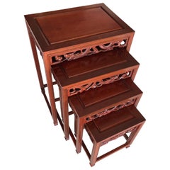 Set Of 19th Century Paduk Chinese Tables