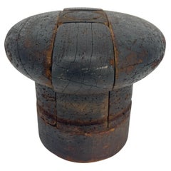 French 1910's Wooden Milliner Hat Form