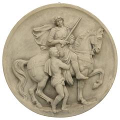 Grande placca da parete francese di San Martino di Tours