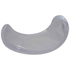 Large Free-Form Lucite Bowl, 1970s