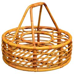 Rattan Picnic Wine Basket