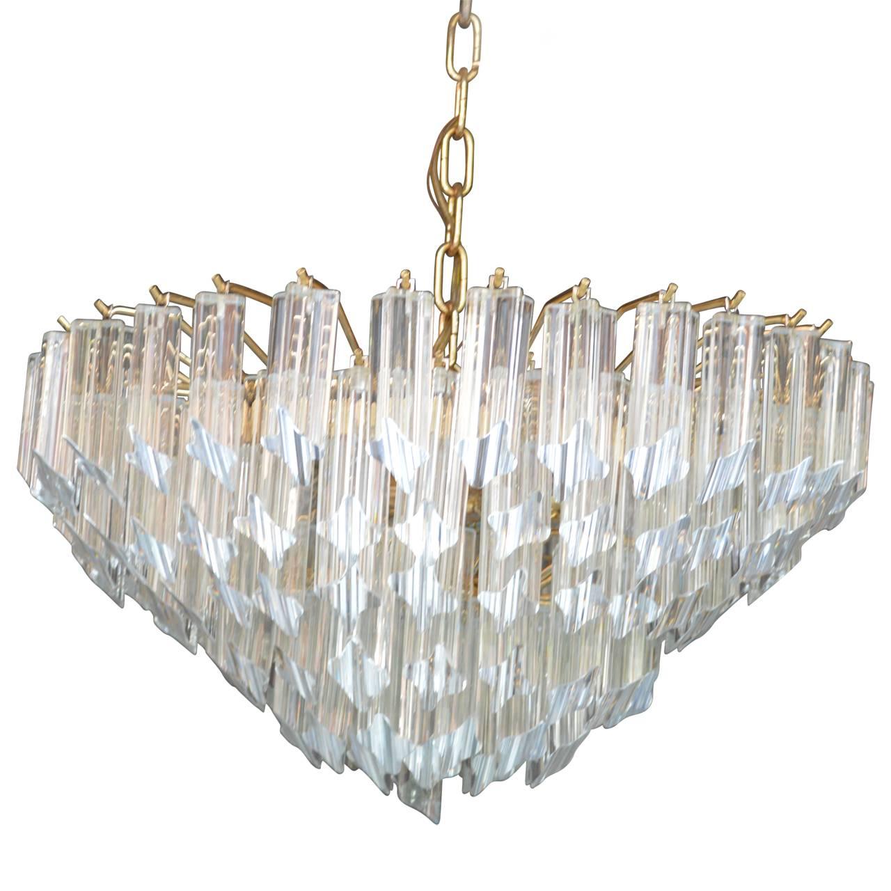 Venini Italian Crystal Chandelier