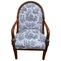 Charles X Mahogany Armchair