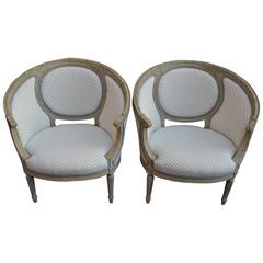 Pair of French Bergeres