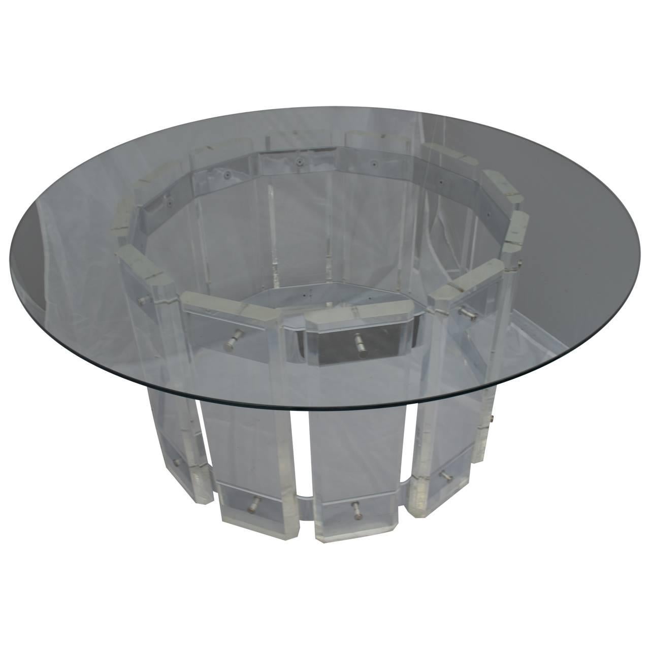 round lucite table