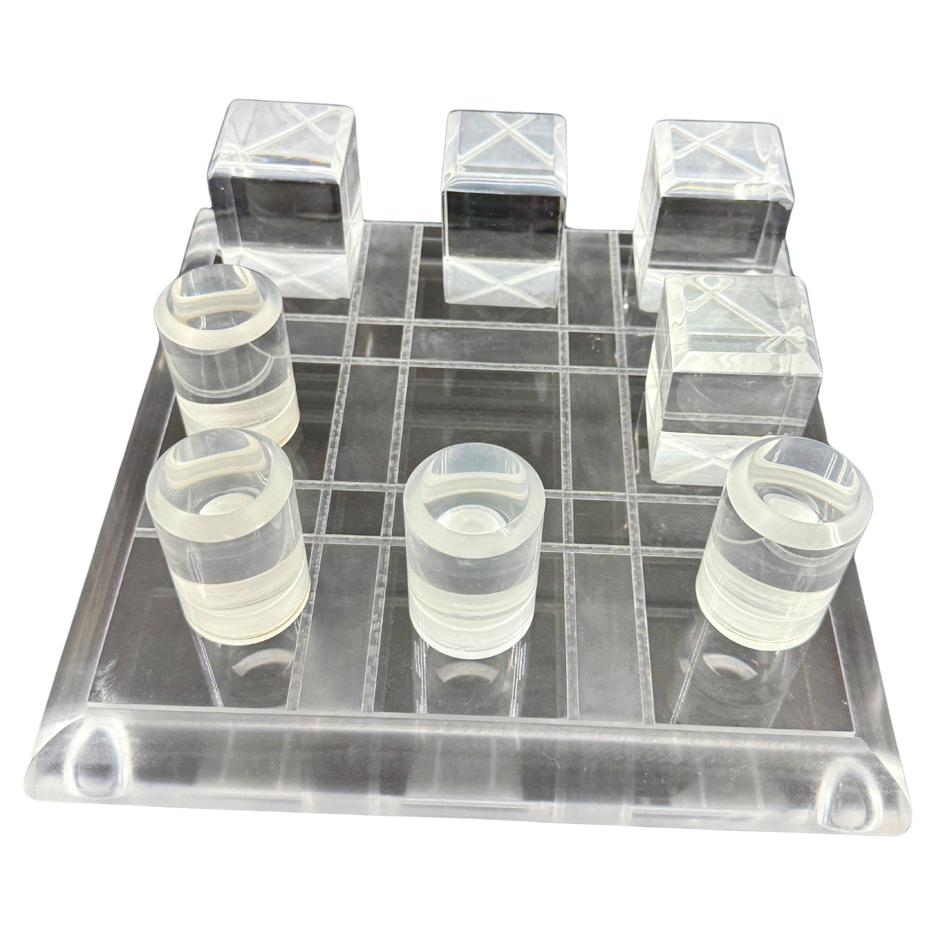 Set di Tic Tac in lucite vintage Van Teal, circa 1970