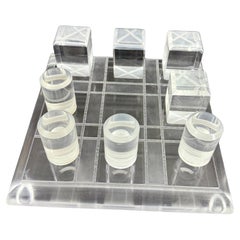Set di Tic Tac in lucite vintage Van Teal, circa 1970