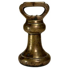 18th Century Large Antique Bronze Bell 1 lbs Letter Weight