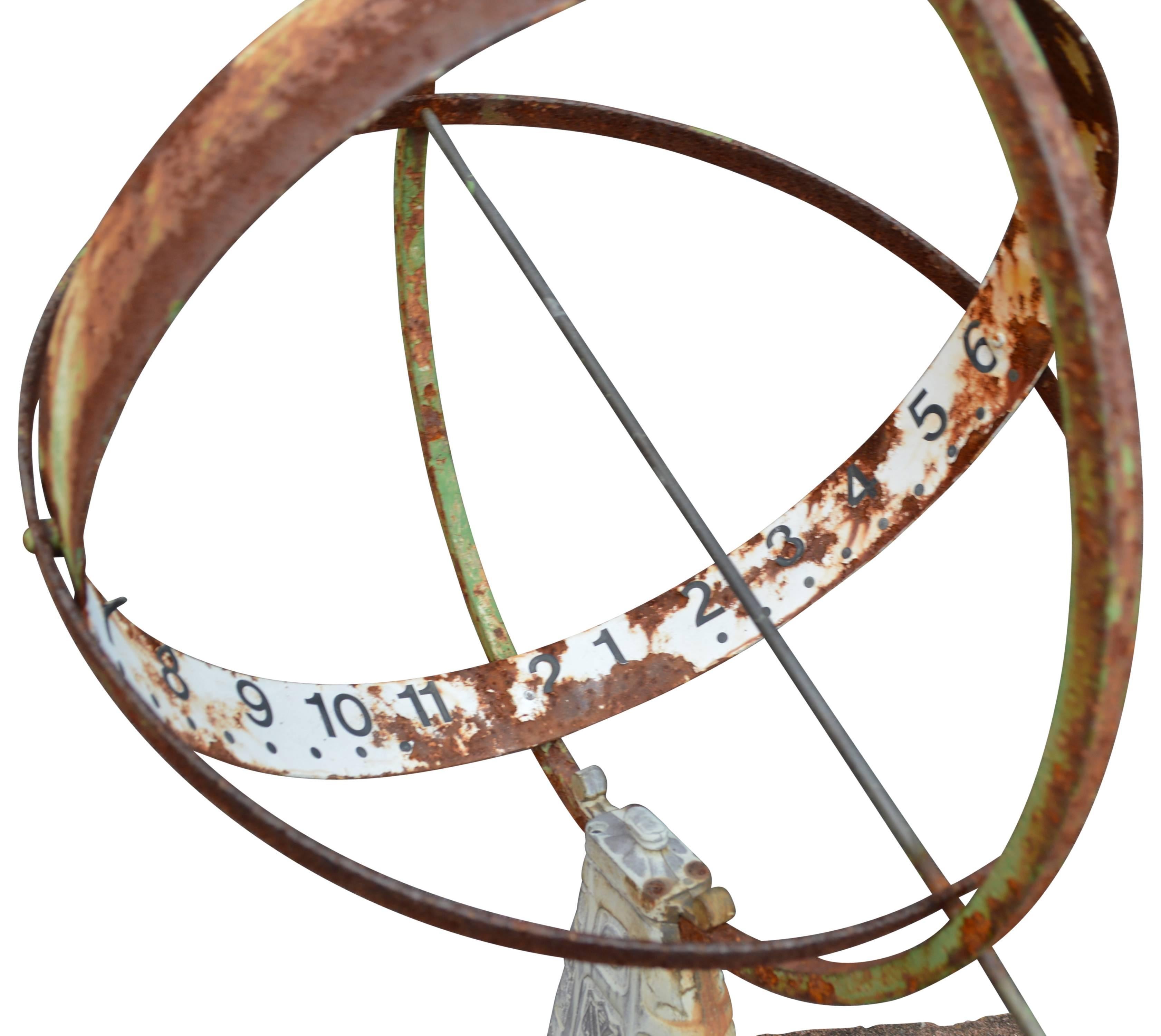 garden sundial on stand