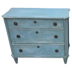 Swedish Gustavian Style Painted Chest of Drawers Bureau