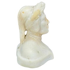 Pequeño busto de mármol de Dante, Italia