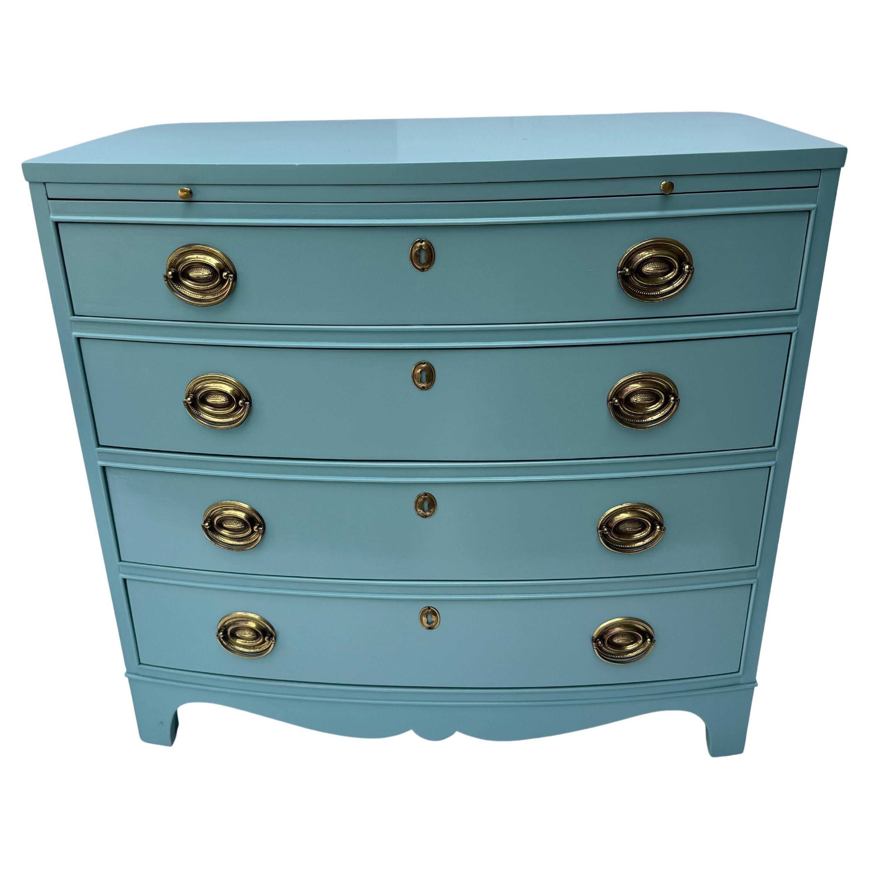 Blue Hickory Furniture Lacquered Four Drawer Bachelors Chest