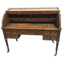 Antique French Directoire Roll-Top Writing Desk From Savoy Hotel In London