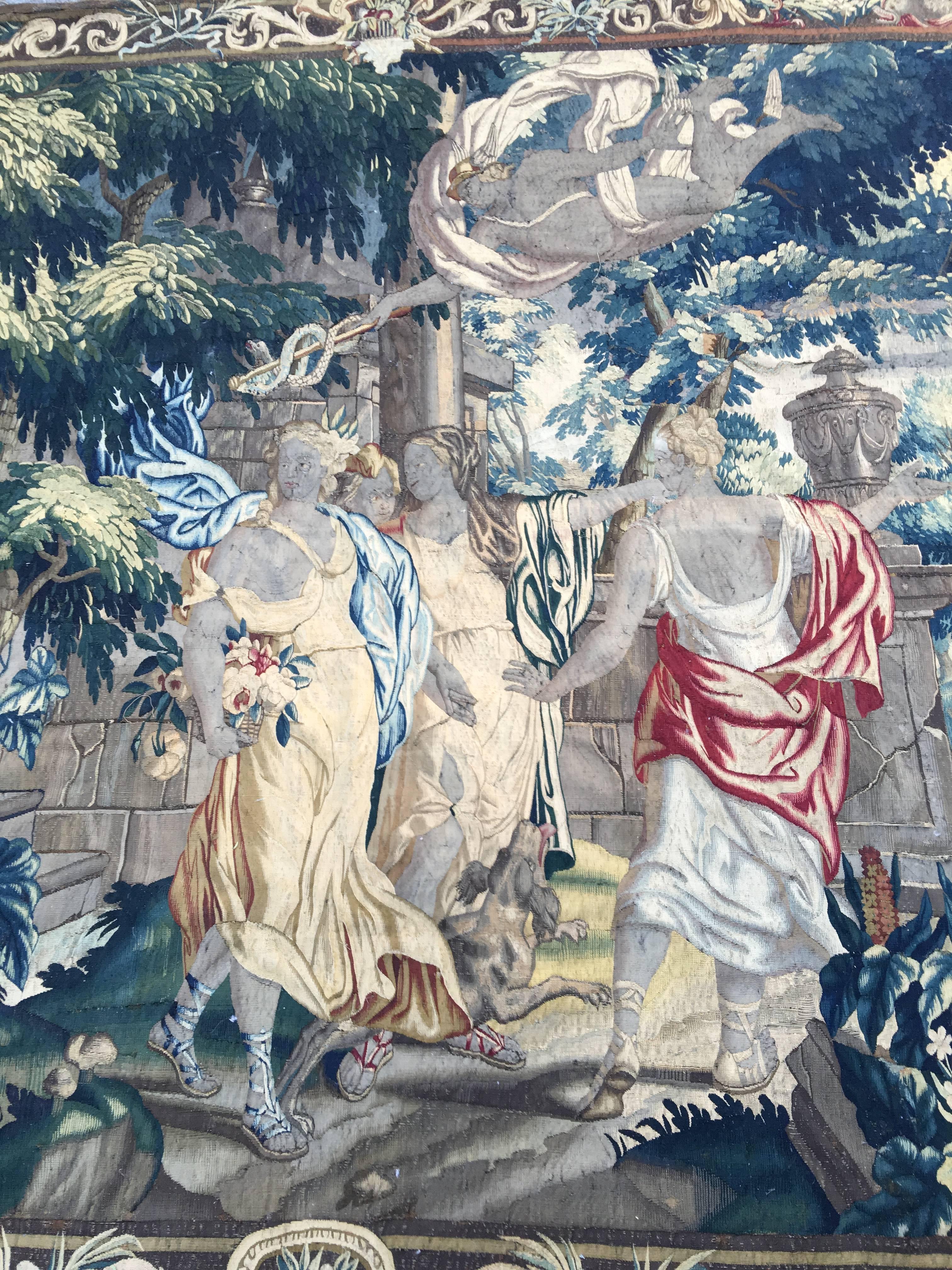 Aubusson Tapestry, French, 18th Century 1