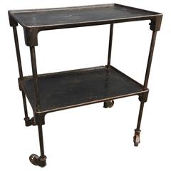 Antique Industrial Bar Cart