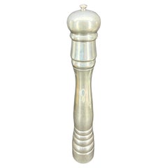 Oversized Vintage Magnum French Peugeot Chrome Salt Pepper Mill