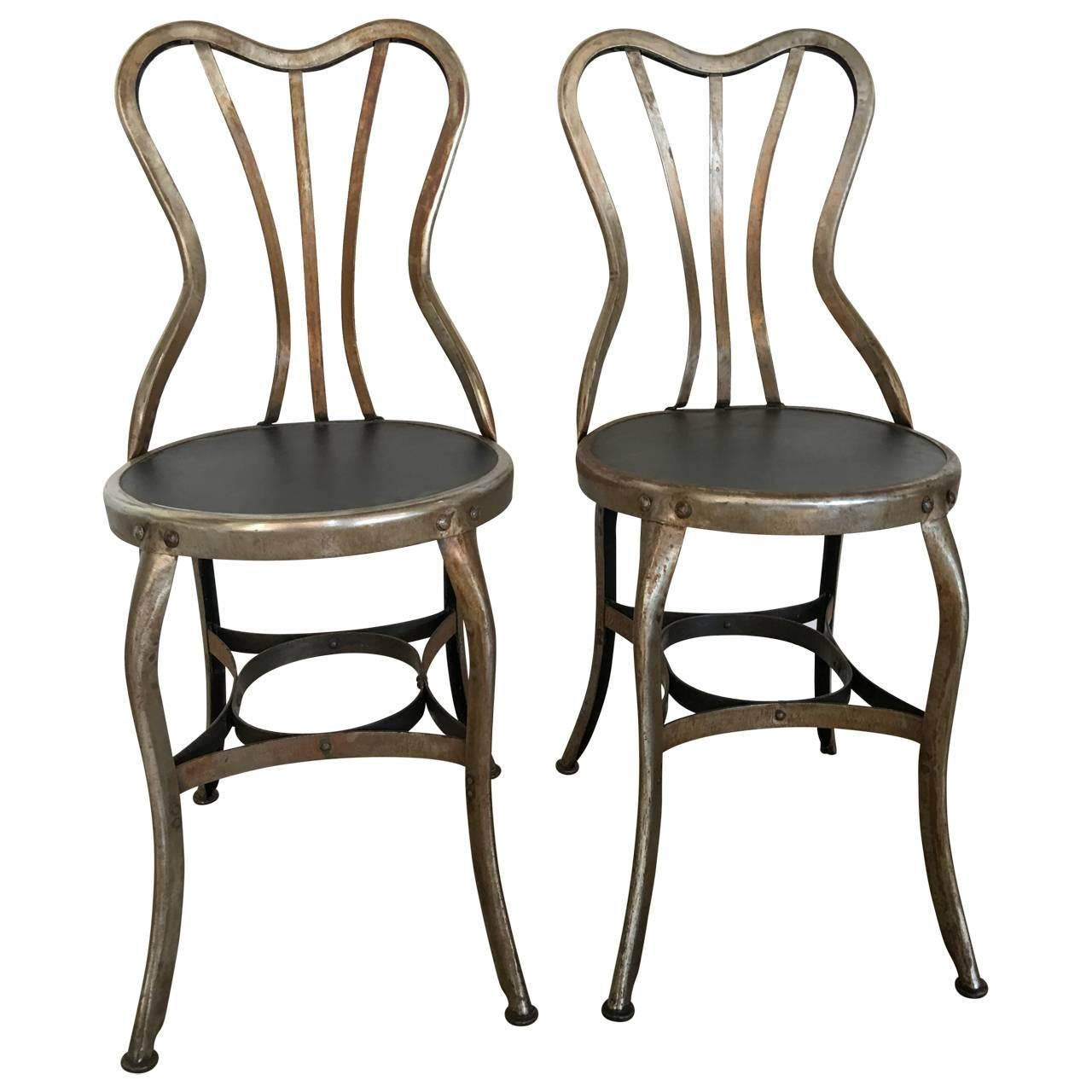 Oak Toledo Bistro Cafe Set of Two Chairs and Table