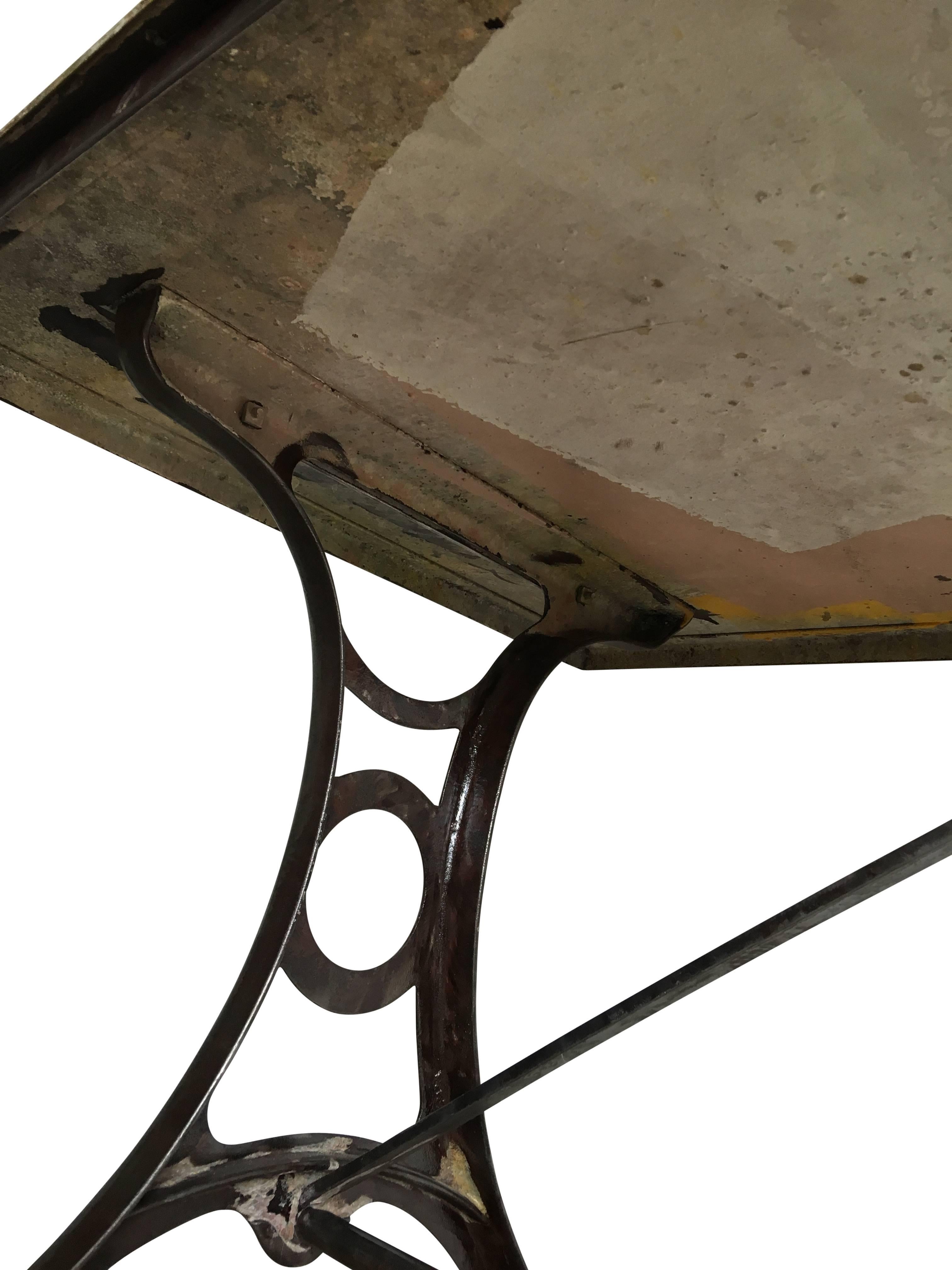 Early Industrial Table From The National Geographic Society In Good Condition In Haddonfield, NJ