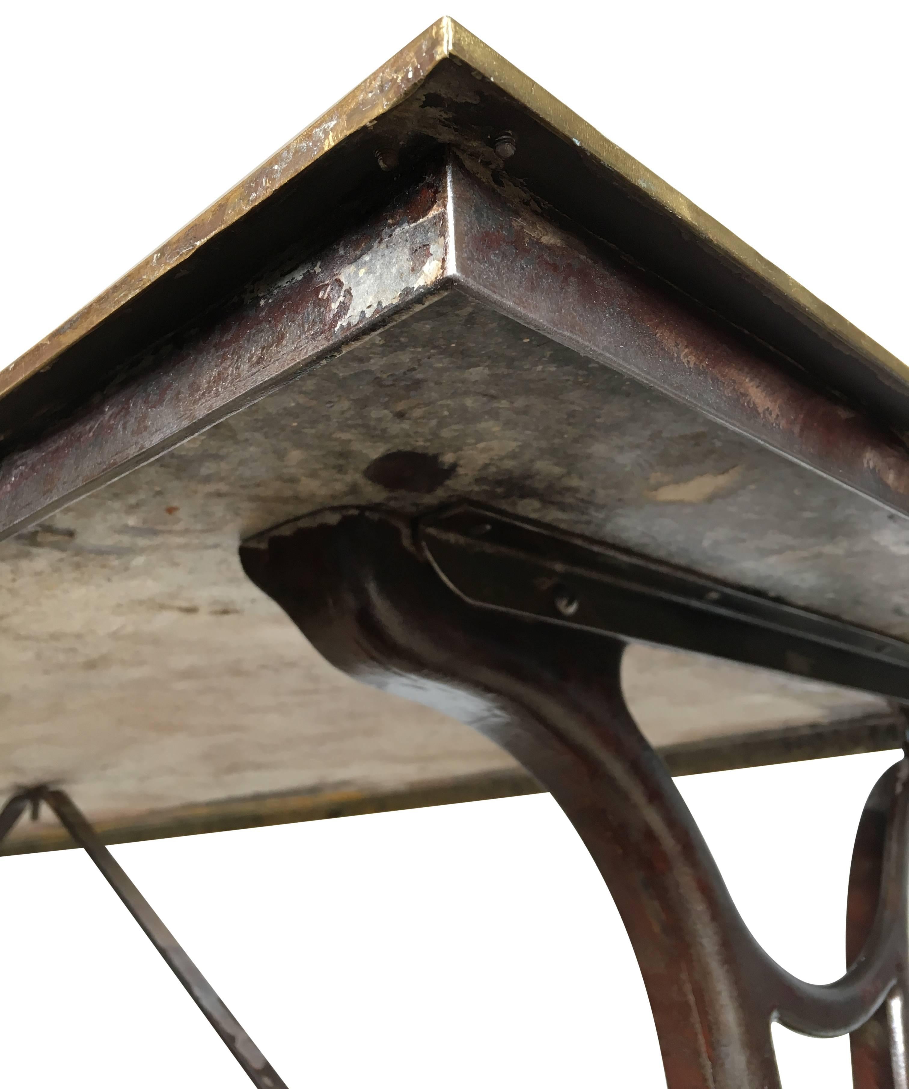 19th Century Early Industrial Table From The National Geographic Society