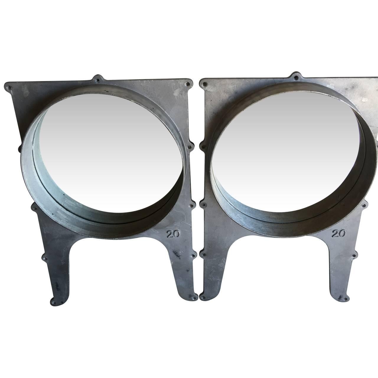 Cast Pair of American Wall Mirrors
