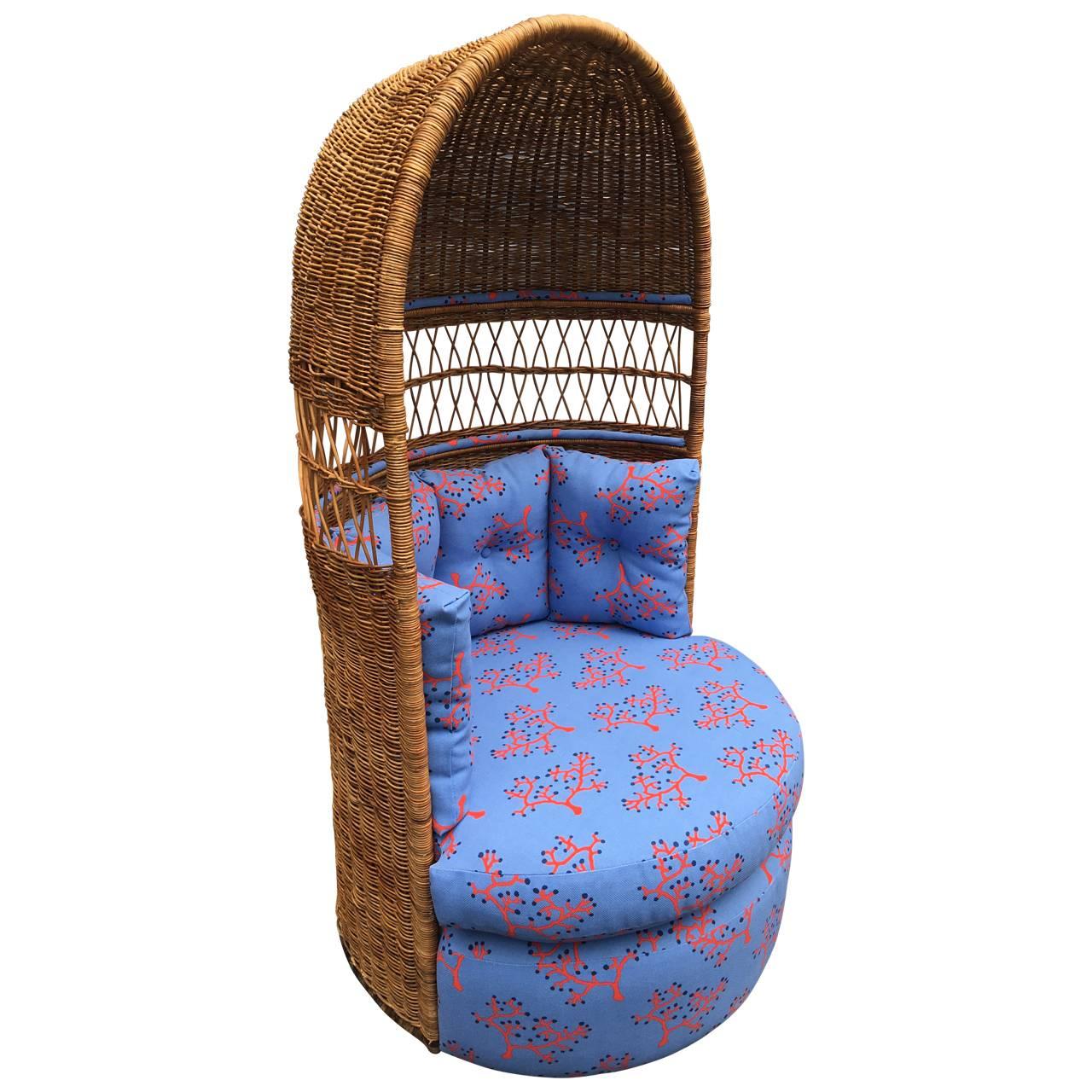 dome rattan chair