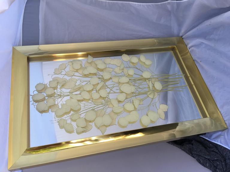 Large BrassFramed Wall Art For Sale at 1stDibs