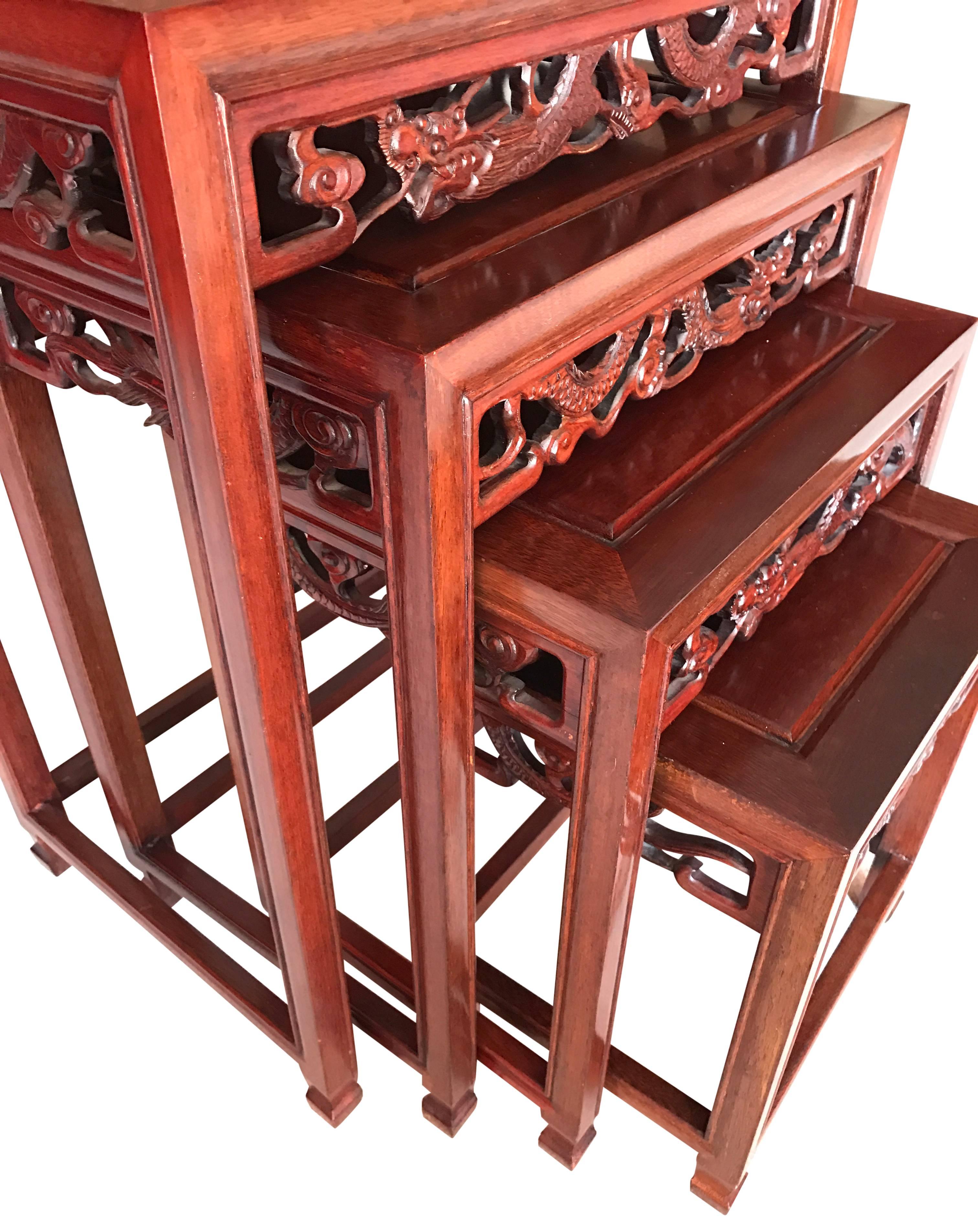 Hardwood Set of 19th Century Paduk Chinese Tables