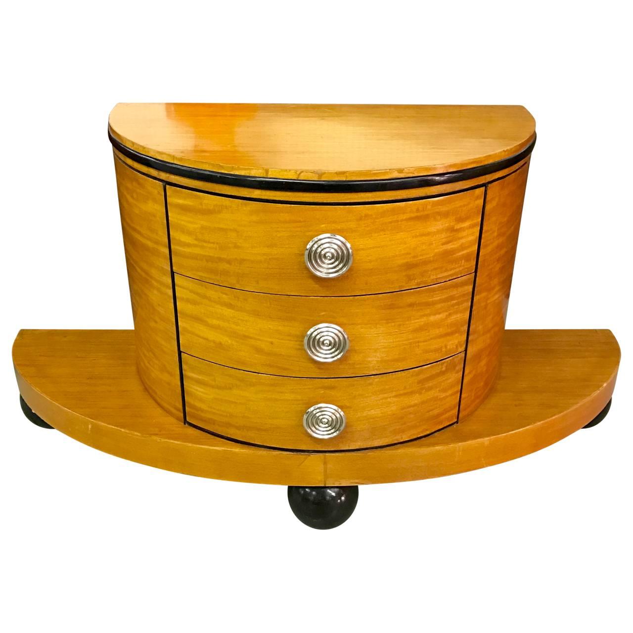 Chrome Italian Art Deco Chest Of Drawers For Sale