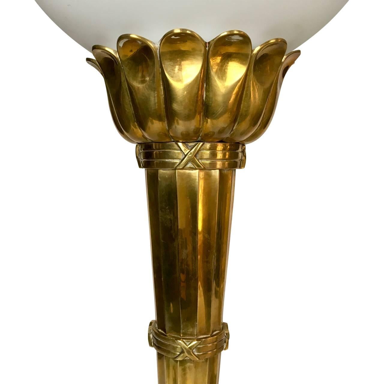 vintage torchiere table lamp