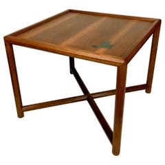 Edward Wormley Occasional Table With Tiffany Tiles, Made For Dunbar