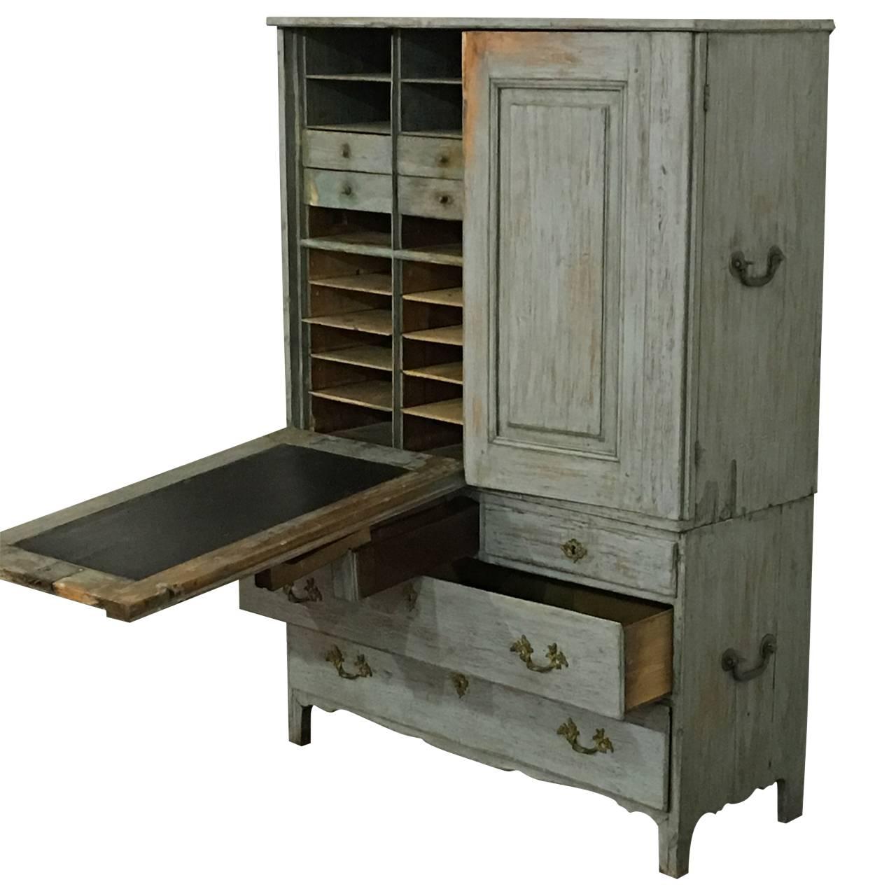 Swedish 18th Century Writing Desk And Dresser