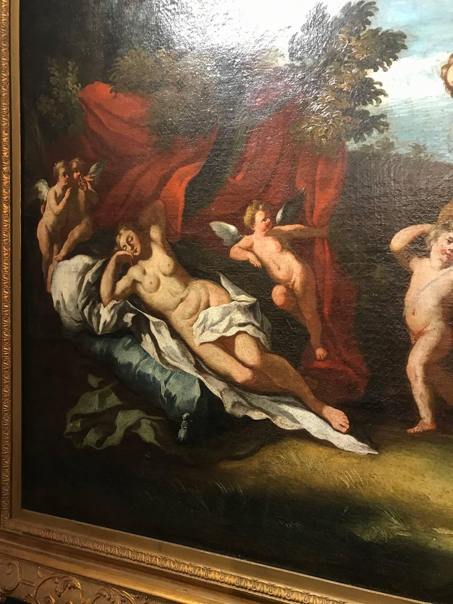 18th Century Italian Romantic Oil Painting 1