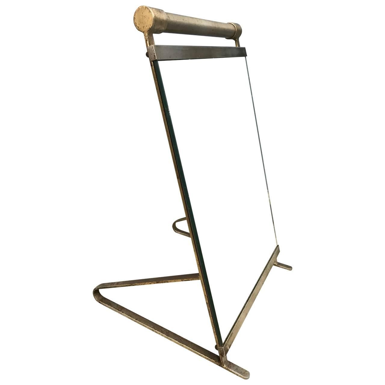 Great little addition to any well-equipped dressing room. Brass finish is in original brushed patina.