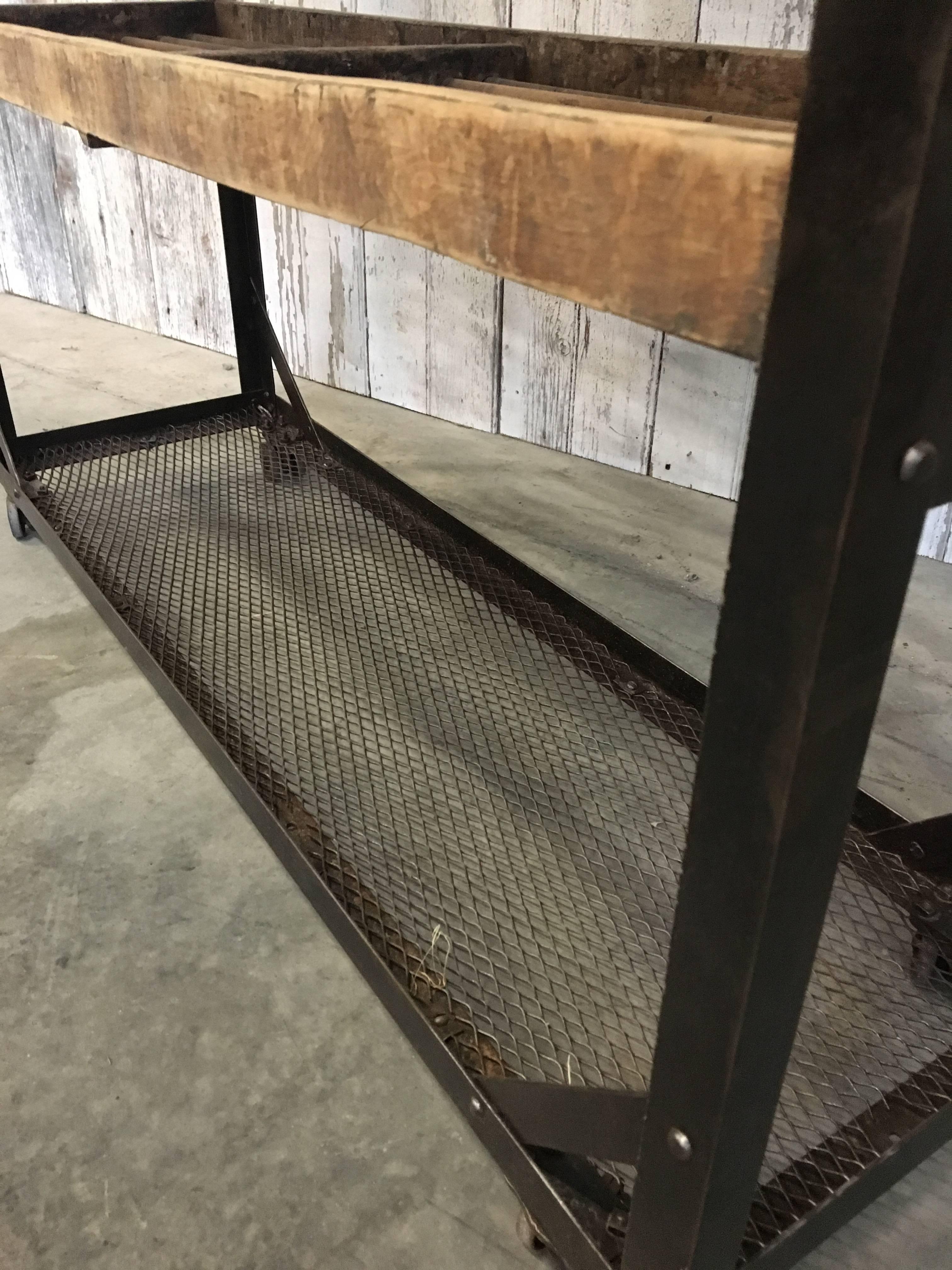 Steel Industrial Kitchen Cart, American Modern