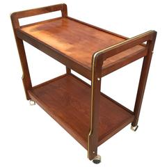 Mid-Century Wooden Bar Cart