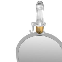 Italian Lucite Mirror, Umbrella Valet Stand