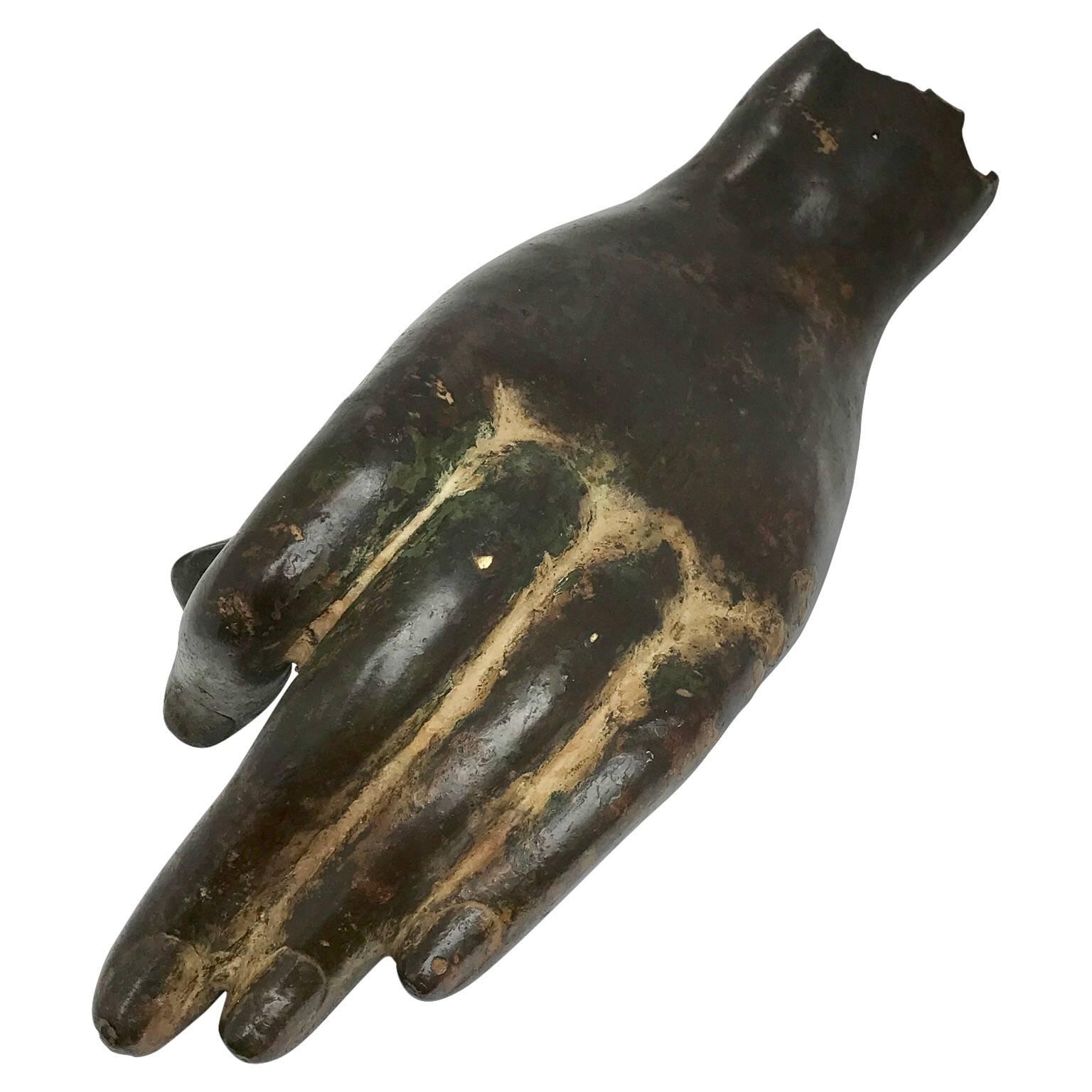 a massive gilt-bronze fragment of a hand price