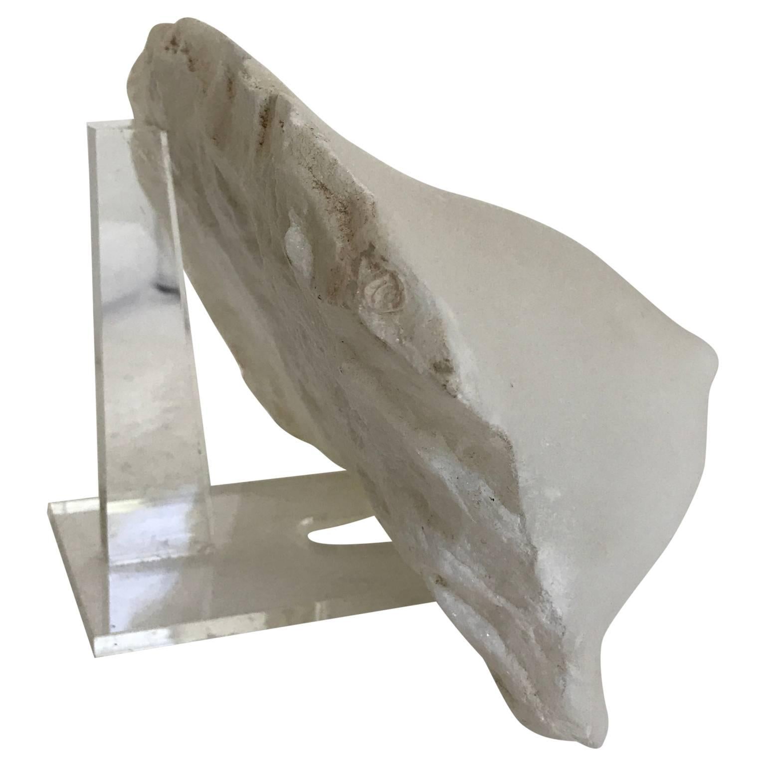 Neoclassical Revival 19th Century Marble Fragment Sculpture of Bosoms
