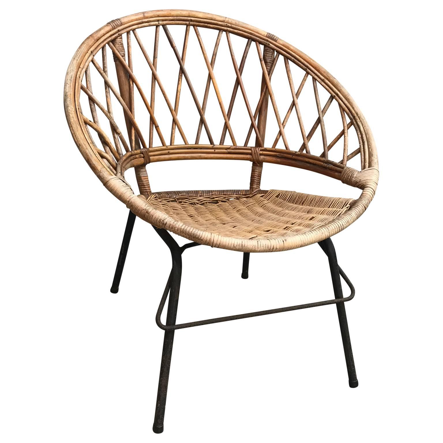 vintage wicker chair