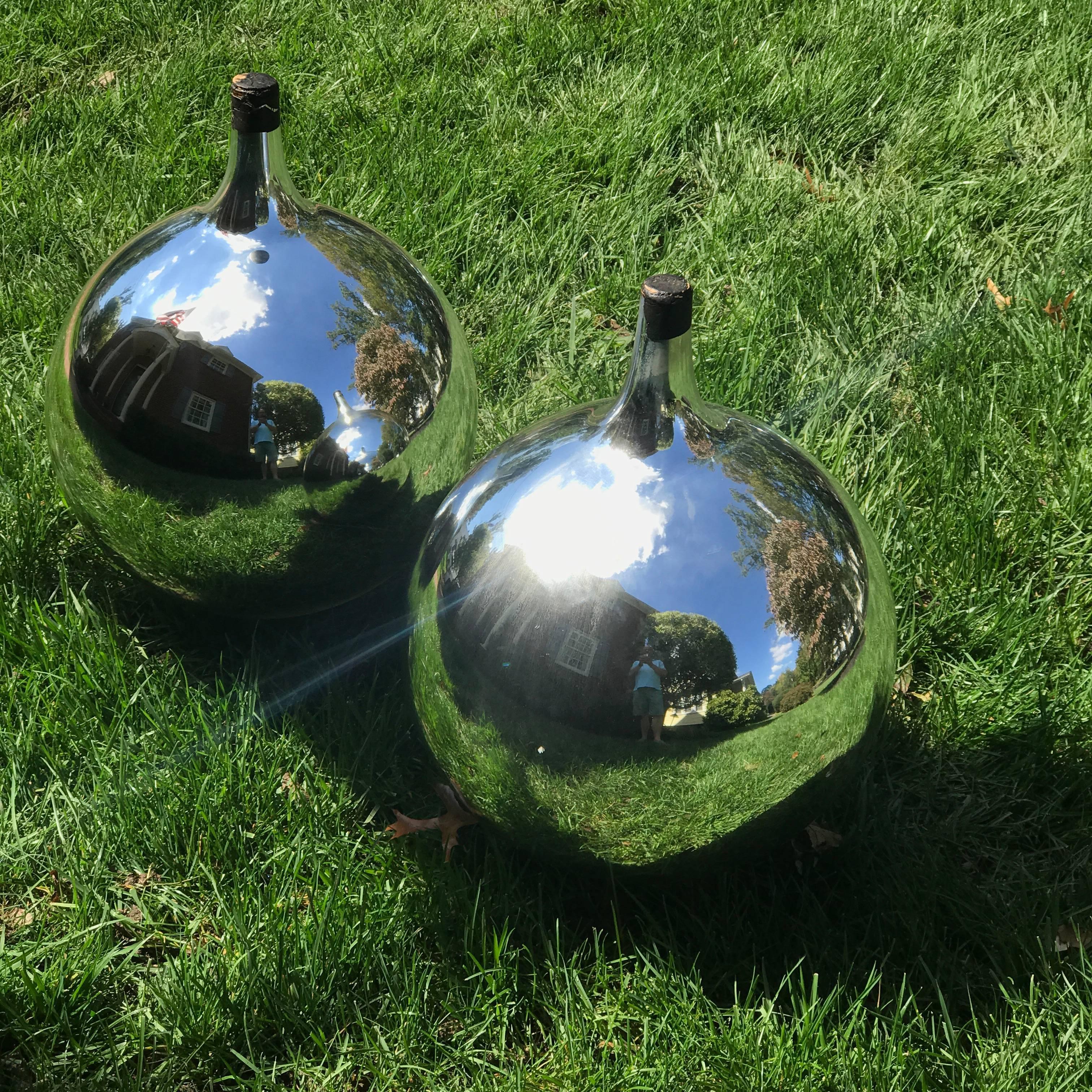 Large Decorative Mercury Glass Ball 1