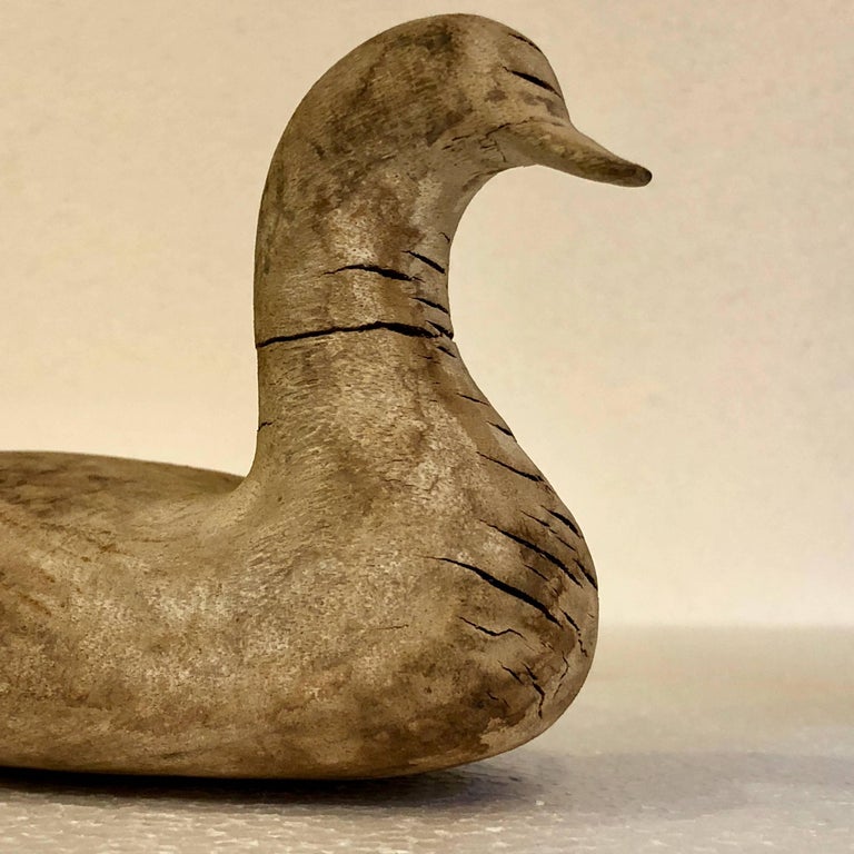 Two Scandinavian 19th Century Hand-Carved Folk Art Duck Decoys at 1stDibs