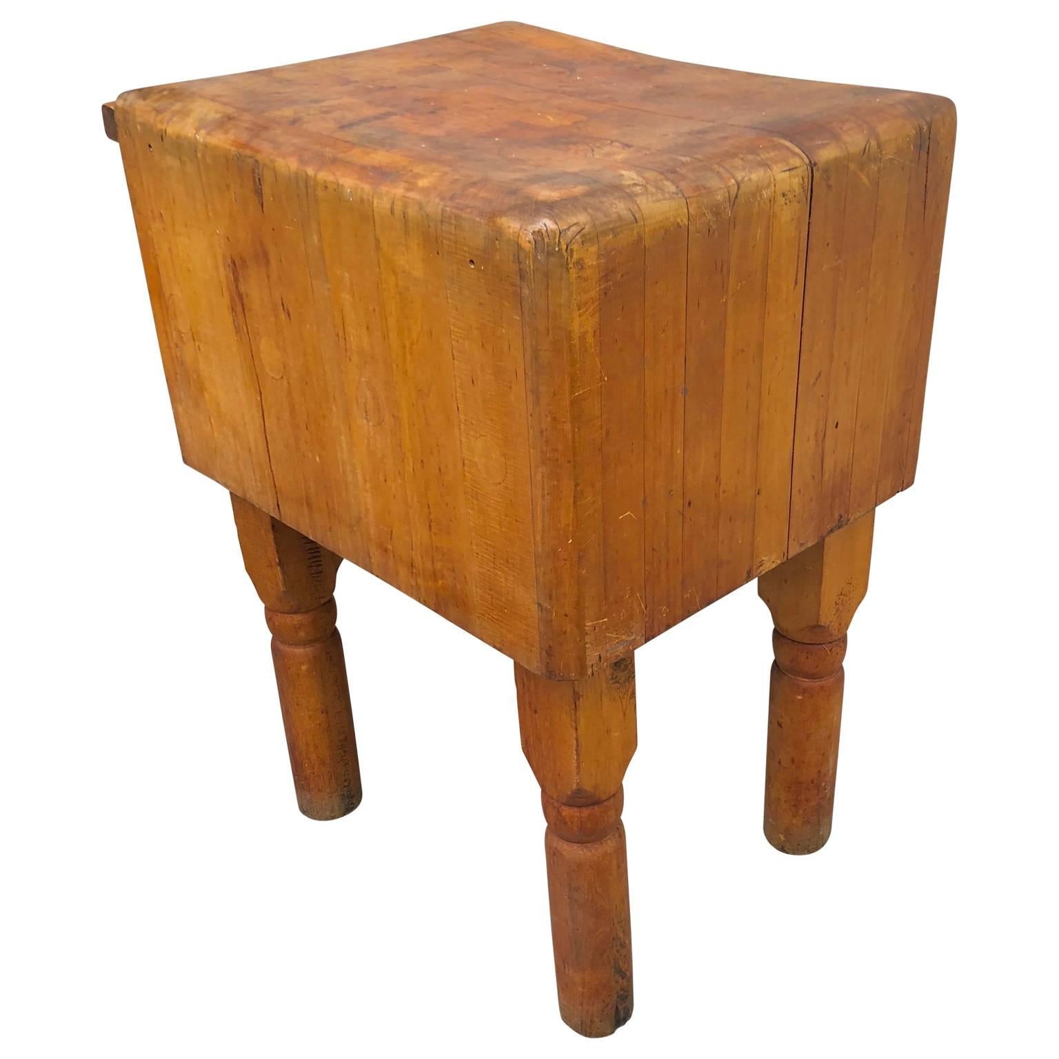 Large Vintage Maple Butchers Block Table, Scandinavia 2